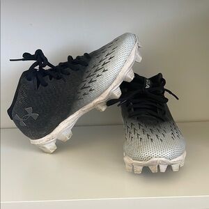 Under Armour Black and White football cleats